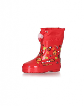 Playshoes - Gummistiefel rot Halbschaft gefüttert